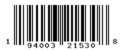 upc 194003215308 barcode image
