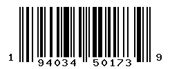 UPC barcode number 194034501739