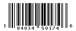 UPC barcode number 194034501746