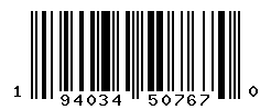 UPC barcode number 194034507670