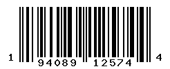 UPC barcode number 194089125744