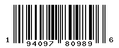 UPC barcode number 194097809896