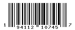 UPC barcode number 194112107457