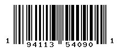 upc 194113540901 barcode image