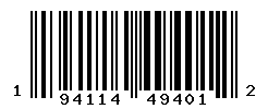 UPC barcode number 194114494012