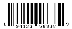 UPC barcode 194133588389