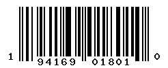 UPC barcode number 194169018010