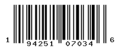 UPC barcode number 194251070346