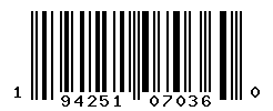 UPC barcode number 194251070360