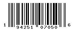 UPC barcode number 194251070506