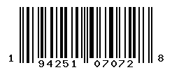 UPC barcode number 194251070728