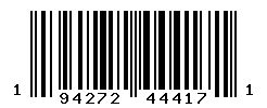 UPC barcode number 194272444171