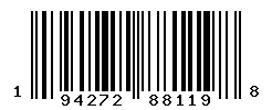 UPC barcode number 194272881198 lookup