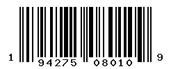 194275080109 barcode