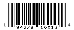 UPC barcode number 194276100134