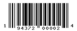UPC barcode number 194372000024