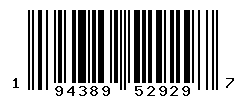 UPC barcode number 194389529297