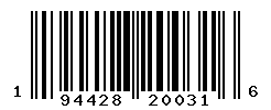 upc 194428200316 barcode image