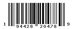 194428204789 barcode