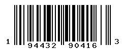 upc 194432904163 barcode image