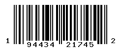 UPC barcode number 194434217452