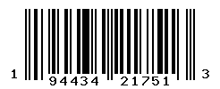 UPC barcode number 194434217513