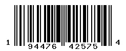 UPC barcode 194476425754