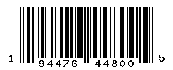 UPC barcode number 194476448005