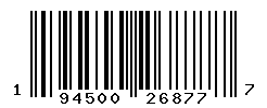 UPC barcode number 194500268777