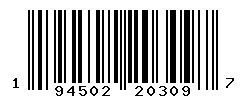 UPC barcode number 194502203097