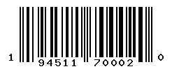 UPC barcode number 194511700020