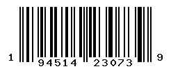 UPC barcode number 194514230739