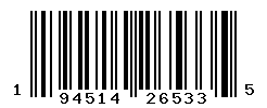 UPC barcode number 194514265335