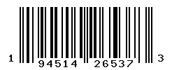 UPC barcode number 194514265373