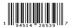 UPC barcode number 194514265397