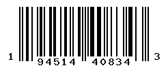 UPC barcode number 194514408343