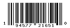 UPC barcode number 194577216510