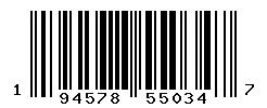 UPC barcode 194578550347