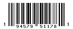 UPC barcode 194579511781