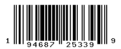 UPC barcode number 194687253399