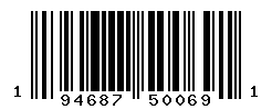 UPC barcode number 194687500691