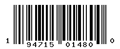 UPC barcode number 194715014800