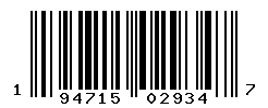 UPC barcode number 194715029347