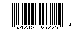 UPC barcode number 194735037254