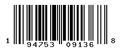 UPC barcode number 194753091368