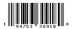 UPC barcode number 194753309180