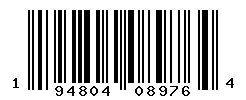 UPC barcode number 194804089764