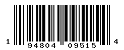 UPC barcode number 194804095154
