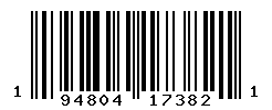 UPC barcode number 194804173821