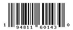 UPC barcode number 194811601430